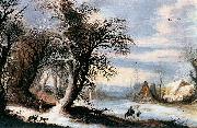 Gijsbrecht Leytens Winter Landscape oil